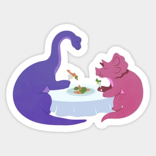 Dinosaur Dinner Sticker